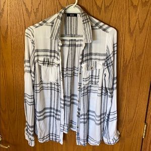 Brush Cotton Grey Striped